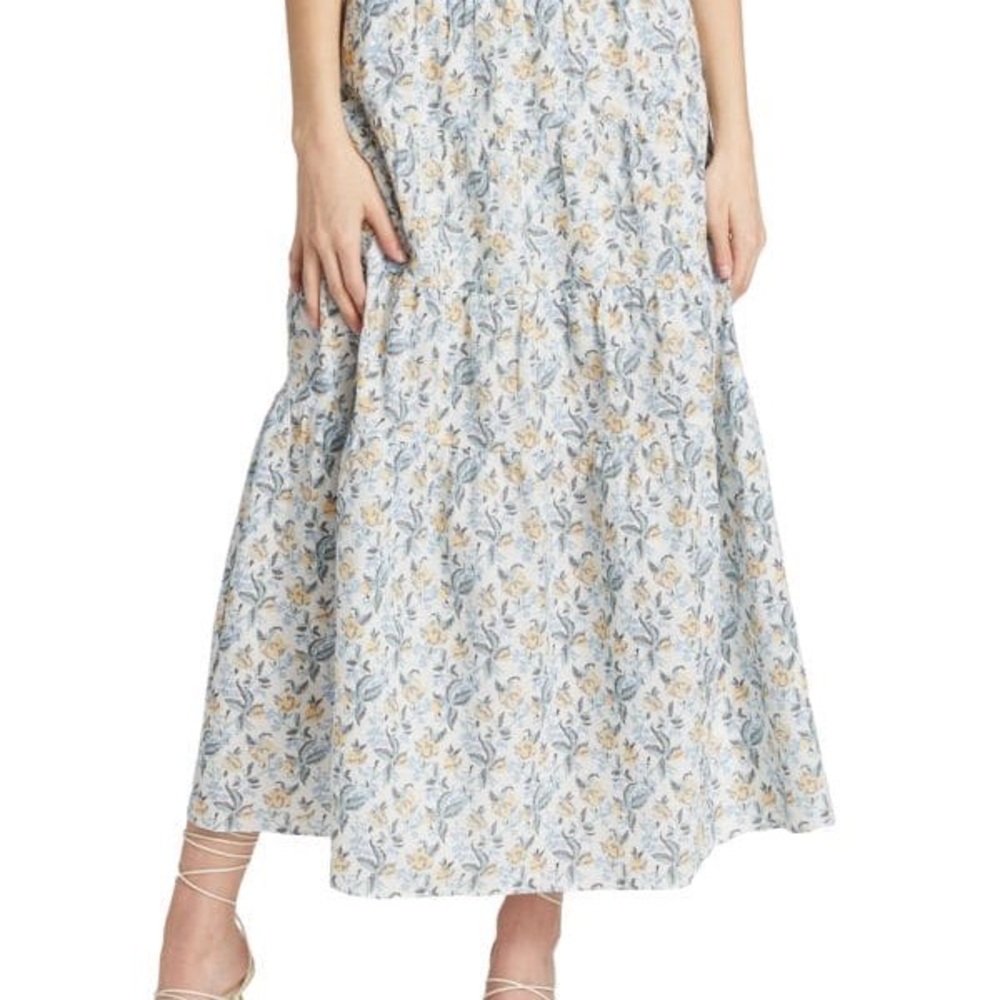 En Saison medium floral maxi skirt